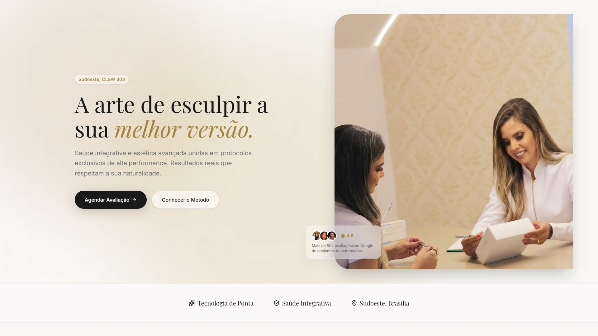 Clínica Laura Tavares Landing Page
