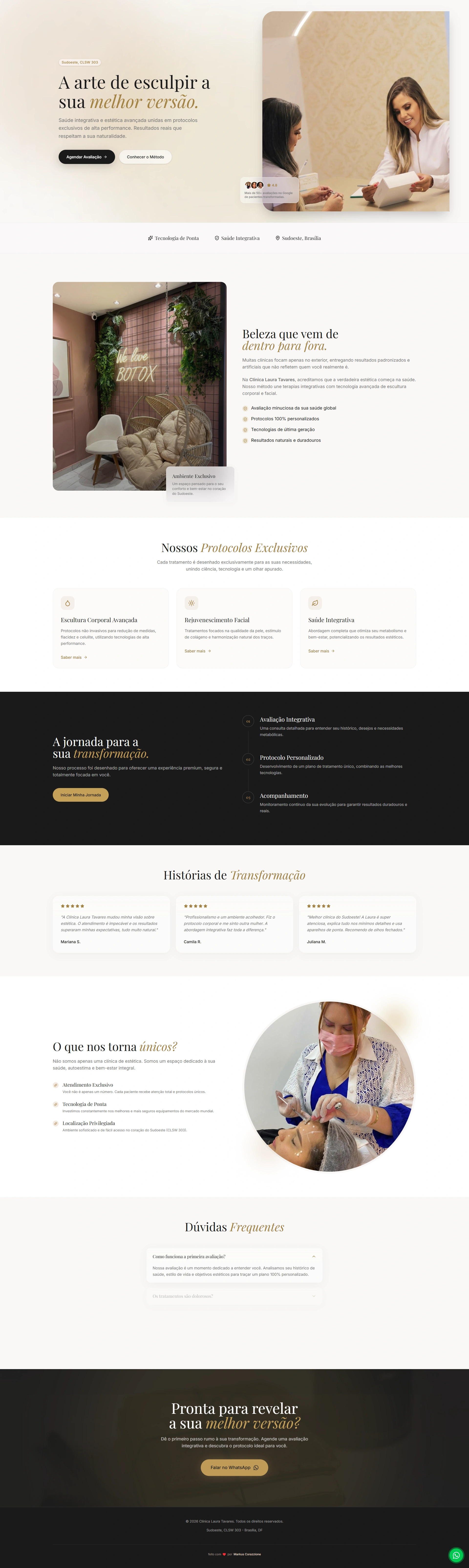 Laura Tavares Landing Page